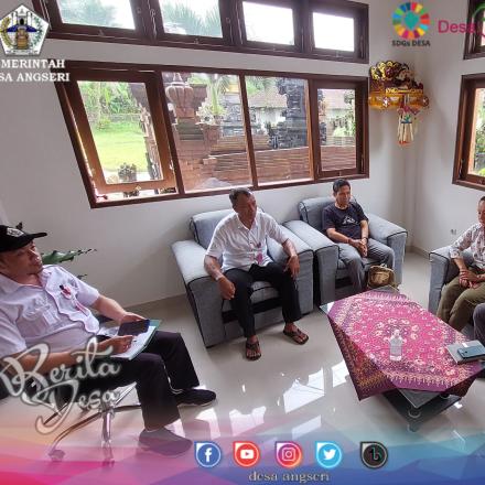 Perbekel Desa Angseri menerima kunjungan dari Nadi Nature Resort 