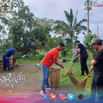 GIAT JUMAT BERSIH DESA ANGSERI DALAM RANGKA HARI PEDULI SAMPAH NASIONAL (HPSN) 