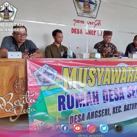 Pemerintah Desa Angseri melaksanakan kegiatan Rembug Rumah Desa Sehat (RDS)