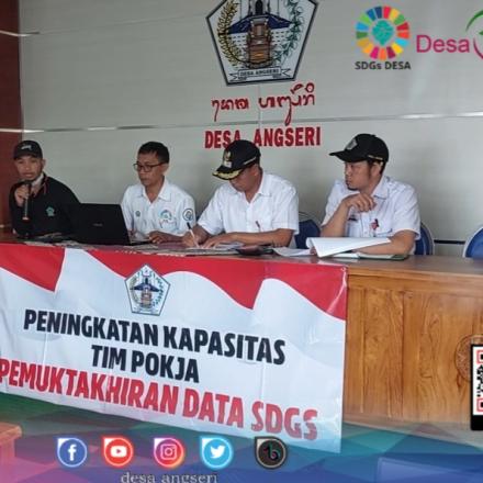 Bimbingan Teknis (Bimtek) Pemutakhiran Data SDGs Desa bagi kelompok kerja (Pokja)