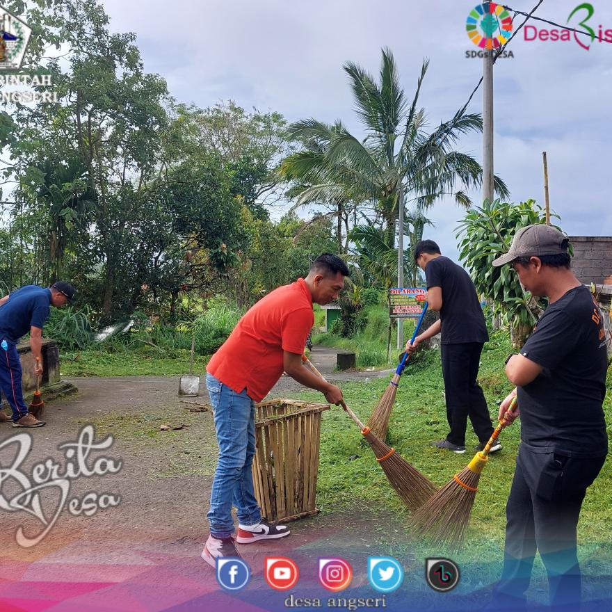 GIAT JUMAT BERSIH DESA ANGSERI DALAM RANGKA HARI PEDULI SAMPAH NASIONAL (HPSN) 